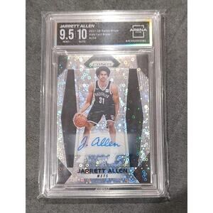 2017-18 Panini Prizm Jarrett Allen Fast Break AUTO Disco SP Rookie #154 9.5/10